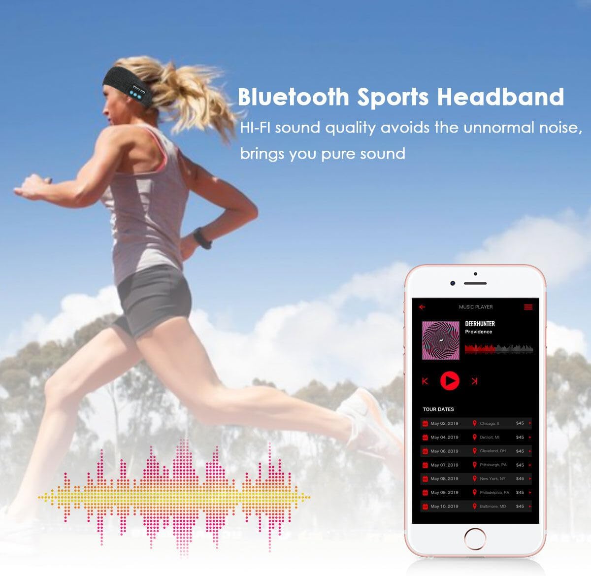 2 DIADEMA CON BLUETOOTH