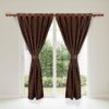 cortina jacquard x 2 paneles SIN velo