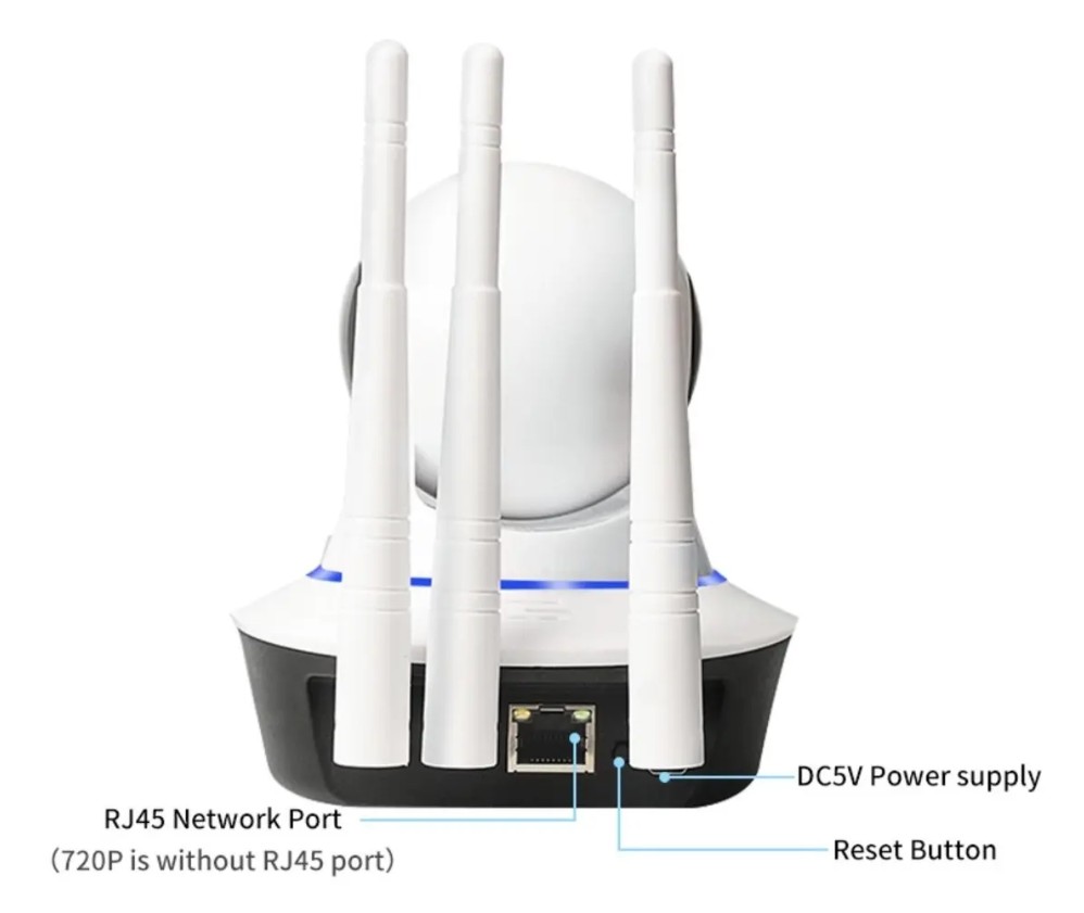 Cámara 3 antenas WIFI inteligente